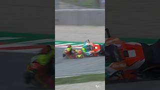 Eric Granado’s HEARTBREAKING CRASH after being on the MotoE podium in Race 1 💔💥 CatalanGP [upl. by Mylo312]