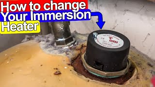 HOW TO CHANGE IMMERSION HEATER STEP BY STEP  Plumbing Tips [upl. by Enyalb]