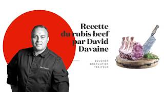 Recette de la tomate farcie au tartare de boeuf de David Davaine [upl. by Etteroma]