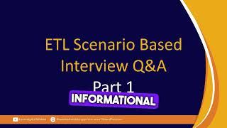 Part 1 ETL Interview Questions And Answers  Data Warehouse Interview Questions Video [upl. by Durwyn252]