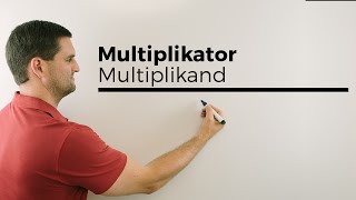 Multiplikator Multiplikand Faktoren Produkt Rechenarten Sprechweisen  Mathe by Daniel Jung [upl. by Poulter8]