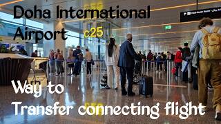 Doha Airport Transit  Gate to Gate Amazing Scenes with Subtitles 4k [upl. by Hsirt816]