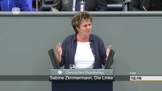 Sabine Zimmermann DIE LINKE An den Problemen vorbei und enttäuschend [upl. by Ettelimay923]