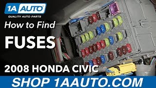 How to Locate Where to Find Fuses 0511 Honda Civic [upl. by Eyahsal299]