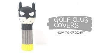 배트맨 골프채 커버 우드커버 뜨기Crochet Golf club covers [upl. by Aldarcie]