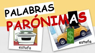 Palabras PARÓNIMAS l tema explicado [upl. by Aicenod]