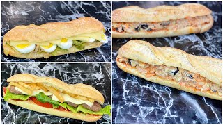 3 IDÉES DE SANDWICH EXPRESS 🌯 Parfait pour les piqueniques☀ Deli Cuisine [upl. by Kordula358]