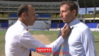 Nasser Hussain amp Michael Atherton have a face off [upl. by Bradway]