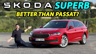 The better Passat Allnew Skoda Superb Estate driving REVIEW 2024 [upl. by Hauhsoj]