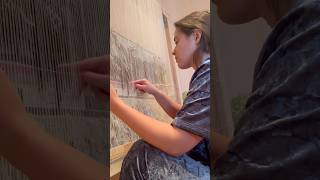 Начинаю третий гобеленart gobelins tapestry weaving ткачество гобелен арт творчество панно [upl. by Glantz]