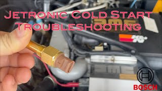 Bosch Jetronic Cold start troubleshooting as performed on a Delorean [upl. by Nylarak]