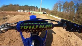 Yamaha YZ 125 2stroke wide open raw action beim MSC Berching Seasonopening 2024 [upl. by Ityak]