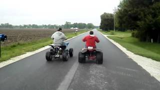 My 250cc China ATV vs 200 cc Honda [upl. by Haneekas398]