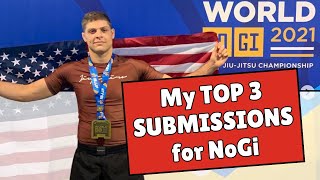 Top 3 No Gi BJJ Submissions for Beginners [upl. by Deedee970]