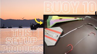 The Ultimate BUOY 10 Setup  How To Rig Delta Divers With Whole Anchovies amp Herring [upl. by Aihsein]