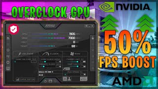 How to Overclock your Nvidia amp AMD GPU Safely to Boost Performance [upl. by Eltotsira]