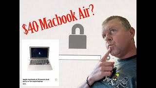 EFI Firmware Lock on Macbook Air 40 Laptop I got to work [upl. by Fitzsimmons]