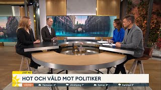 Hot och våld mot politiker allt vanligare – ”Hade önskat att man ba…  Nyhetsmorgon  TV4 amp TV4 Play [upl. by Ennaer]