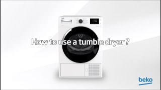 How to use a tumble dryer  by Beko [upl. by Jermain]