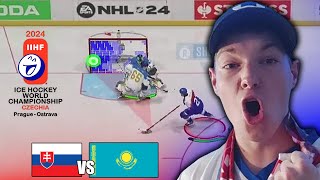 MS v hokeji 2024  Slovensko  Kazachstan NHL 24 [upl. by Naehgem]