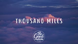 Miley Cyrus  Thousand Miles feat Brandi Carlile Lyrics [upl. by Killie18]