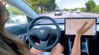 CRUZAMOS EUROPA con AUTOPILOT Tesla M3 [upl. by Atikahs149]