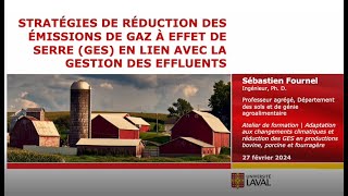 Stratégies de réduction des émissions de gaz à effet de serre GES en lien avec la gestion [upl. by Ajnotal]