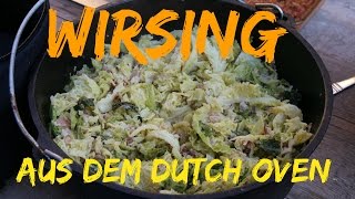 Wirsing aus dem Dutch Oven  Beilagenrezept für die Wintergrillküche [upl. by Aniretac]