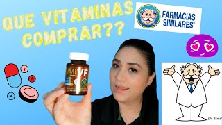 QUE VITAMINAS TOMO DE FARMACIA SIMILAR 🤩💊💊 [upl. by Ecirtap]