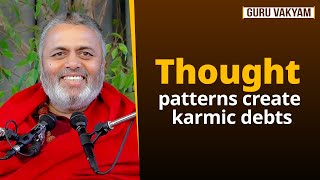 Guru Vakyam English Episode 1045  Thought patterns create karmic debts [upl. by Nawyt147]