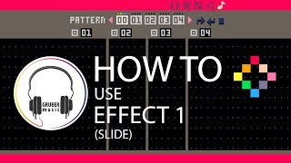 Using Effect 1 Slide  Pico8 Music Tutorial 15 [upl. by Motch]