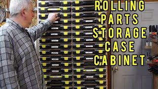 Rolling Parts Storage Case Cabinet [upl. by Kaleb]