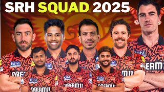 IPL 2025  Sunrisers Hyderabad Squad  SRH Target Players 2025  SRH Squad 2025 [upl. by Kaasi]