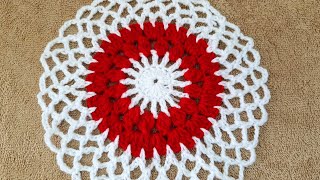 बहुत आसान क्रोशिया के डिजाइन Very Easy Crochet design woolen flower pattern [upl. by Stephannie]