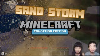 How to Code MINECRAFT SAND STORM in Minecraft Education Edition with PYTHON [upl. by Verger711]