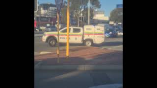 WA police responding priority 1 bullhorn action BC112 [upl. by Carce91]