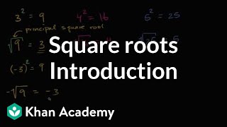 Introduction to square roots  Numbers and operations  8th grade  Khan Academy [upl. by Suzanne]