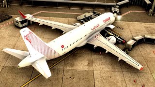 Tunisair Paris Orly to Tunis Carthage  Microsoft Flight Simulator [upl. by Annoed]