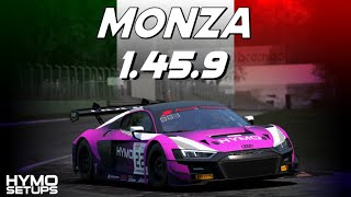 Monza Hotlap  SETUP  1459  Audi R8 LMS EVO II  Assetto Corsa Competizione v195 [upl. by Chasse]