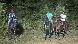 Standardbred racing under the saddle 225 racing in Carthage texas [upl. by Aivul872]