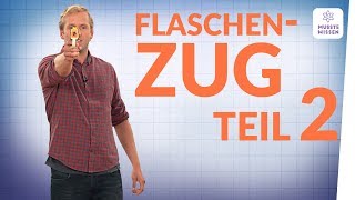 Flaschenzug mit mehreren Rollen I musstewissen Physik [upl. by Dirgis]