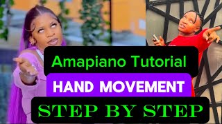 How to do Amapiano dance tutorial hand movement Amapiano step by step dance tutorial full breakdown [upl. by Lette224]