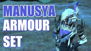 FFXIV Which Manusya Armour Set Is Your Favourite  Final Fantasy XIV Endwalker  Armour Showcase [upl. by Bois689]