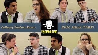 Epic Meal Time  Culinary Students React S1Ep6 [upl. by Lahpos]