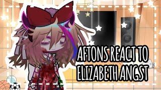 Aftons react to Elizabeth Afton angstFNAFGACHAGACHALIFE2REACTION [upl. by Edik]