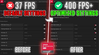 AMD Radeon Best Settings to BOOST FPS for Gaming amp Performance  New UPDATED Tweaks🔧 [upl. by Som]