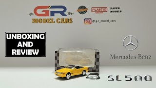 DCT MercedesBenz SL500 R129 Unboxing and Review  164 Scale  Diecast Model Car [upl. by Notgnimer192]