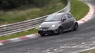 Abarth 695 Biposto Testing on the Nurburgring Fast [upl. by Otrebireh]