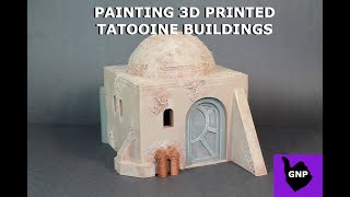 Painting 3D Printed Tatooine Buildings [upl. by Jamnes121]