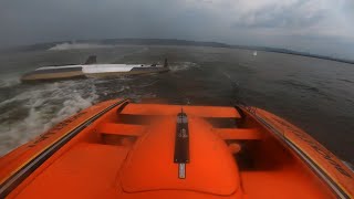 U40 Bucket List Racing Collision with U91 in Guntersville Hydrofest Final Heat [upl. by Carrol94]